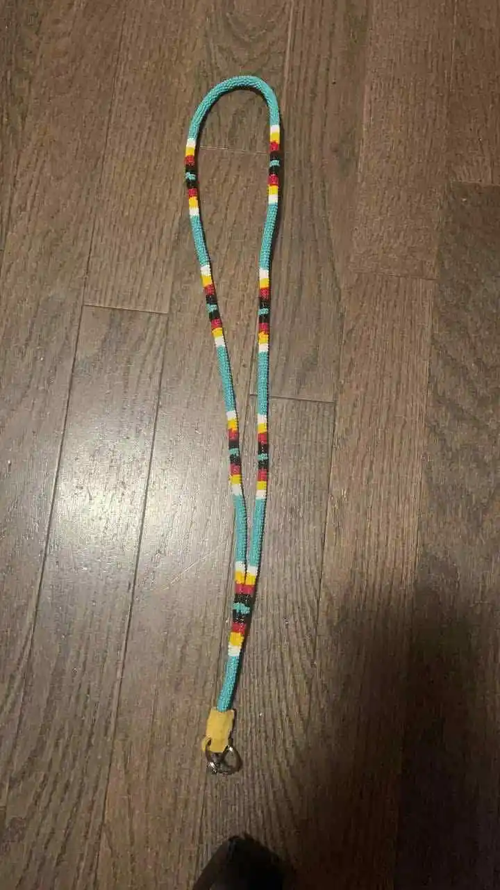 Handmade beaded lanyard design 21 from Thunder Bay
